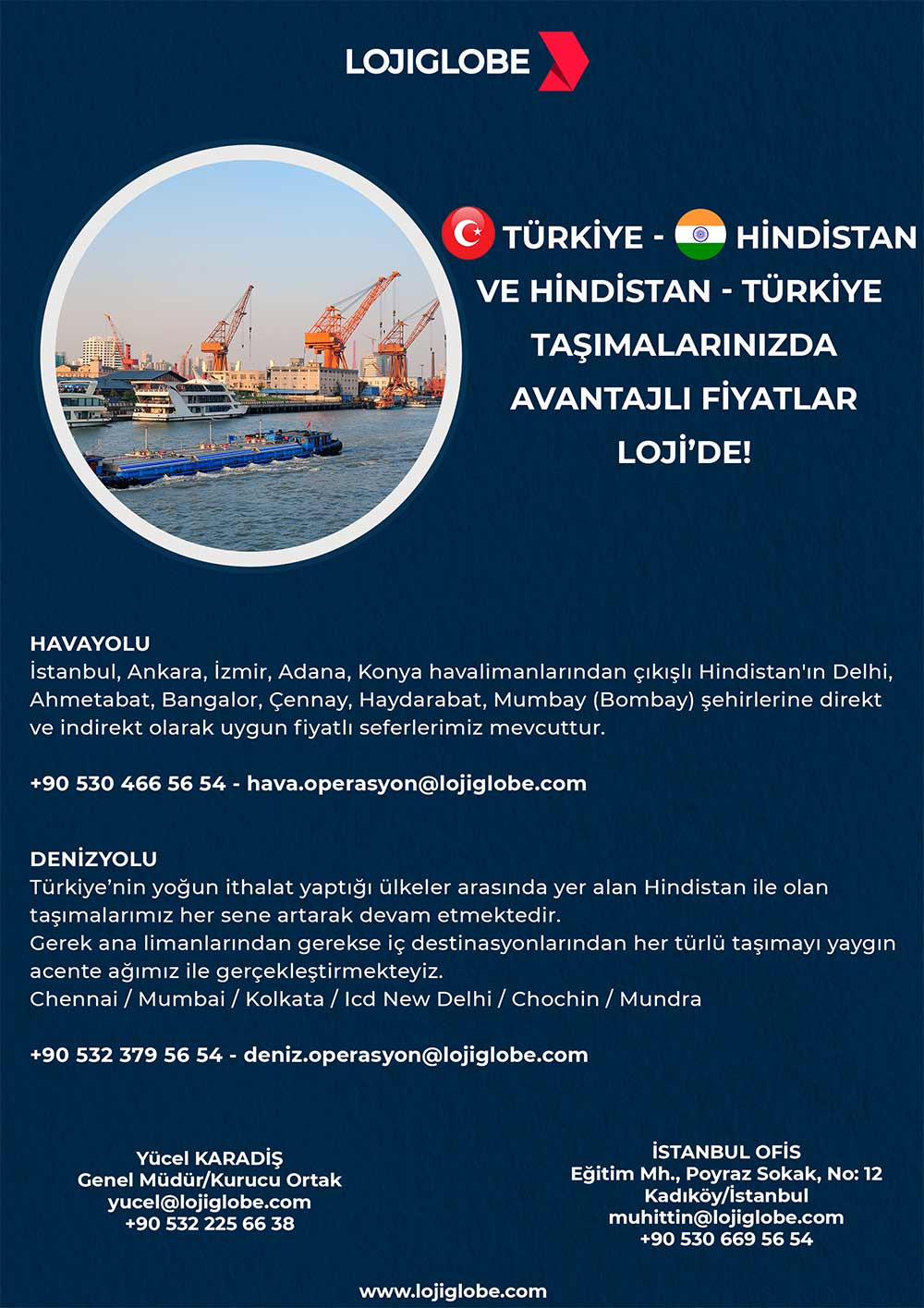 Hindistan Lojistik Avantajlı Fiyatlar